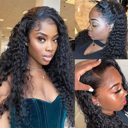 Water Wave 4x4 5x5 6x6 7x7 Transparent Closure Wig | Human Hair Wig | Lace Front